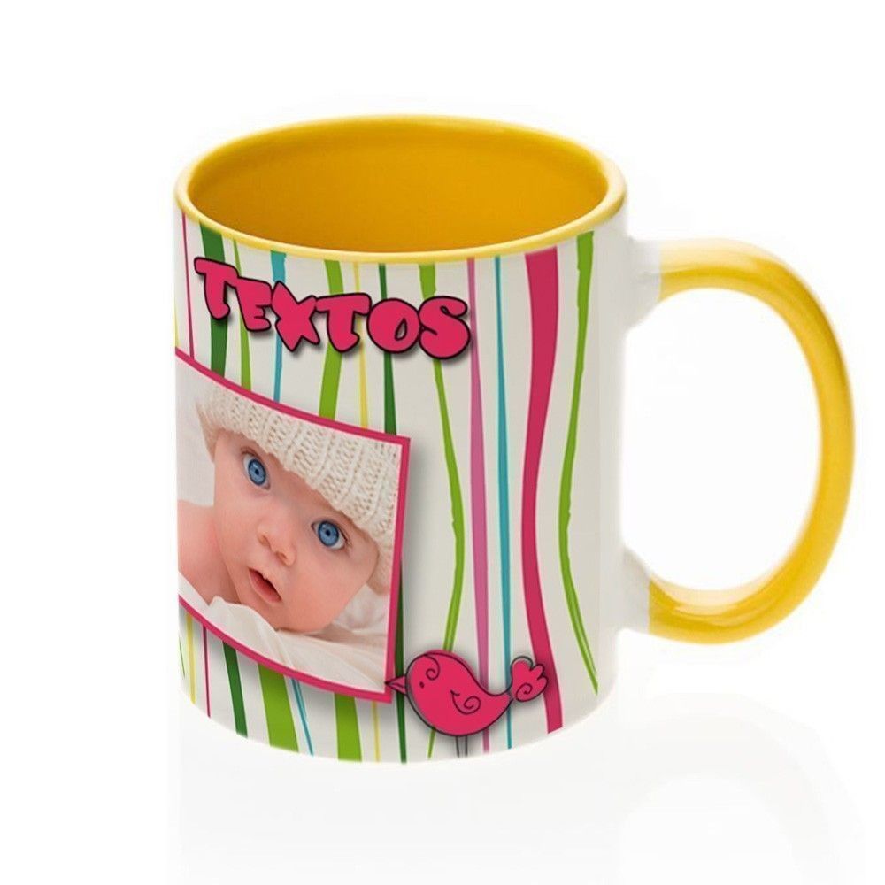 Taza Interior Y Asa De Color Personalizada Interfilm Tienda